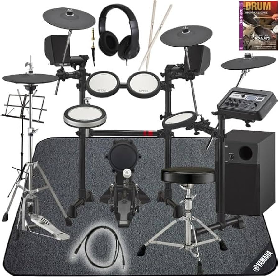 電子ドラムセット(アンプとヘッドホン付き) Amazon.co.jp: CAHAYA 電子ドラム セット ドラムスツール